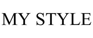 MY STYLE trademark