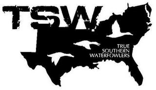 TSW TRUE SOUTHERN WATERFOWLERS trademark