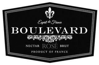 ESPRIT DE FRANCE BOULEVARD NECTAR ROSÉBRUT PRODUCT OF FRANCE trademark