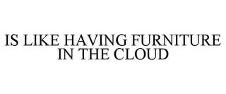 IS LIKE HAVING FURNITURE IN THE CLOUD trademark