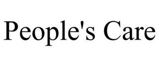 PEOPLE'S CARE trademark