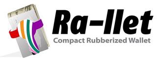 RA-LLET COMPACT RUBBERIZED WALLET trademark