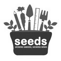 SEEDS GROWING GARDENS, GROWING MINDS trademark