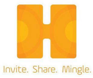 H INVITE. SHARE. MINGLE. trademark