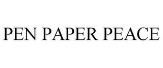 PEN PAPER PEACE trademark