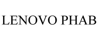 LENOVO PHAB trademark