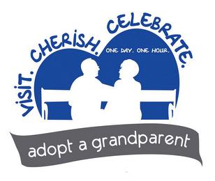 VISIT.CHERISH.CELEBRATE. ONE DAY. ONE HOUR. ADOPT A GRANDPARENT trademark