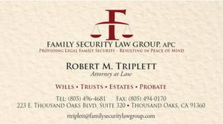 FAMILY SECURITY LAW GROUP, APC PROVIDING LEGAL FAMILY SECURITY RESULTING IN PEACE OF MIND trademark