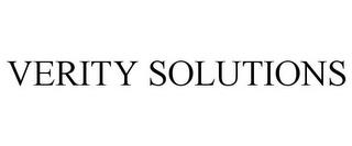 VERITY SOLUTIONS trademark