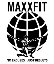 MAXIXFIT NO EXCUSES.JUST RESULTS trademark