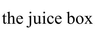 THE JUICE BOX trademark