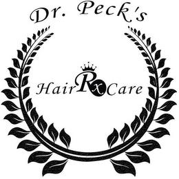 DR. PECK'S HAIR RX CARE trademark