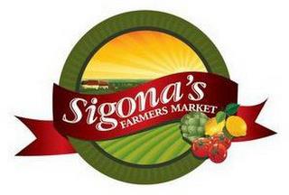 SIGONA'S FARMERS MARKET trademark