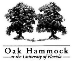 OAK HAMMOCK AT THE UNIVERSITY OF FLORIDA trademark