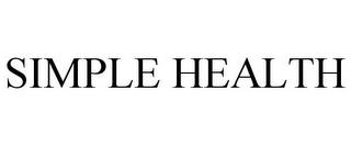 SIMPLE HEALTH trademark