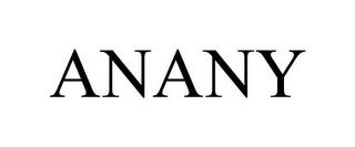 ANANY trademark