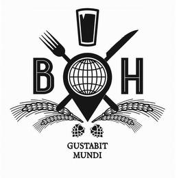 "B H" GUSTABIT MUNDI trademark