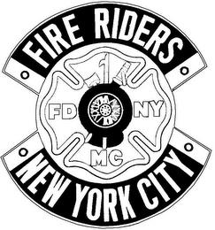 FIRE RIDERS NEW YORK CITY FD NY MC trademark