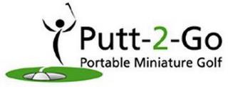 PUTT-2-GO PORTABLE MINIATURE GOLF trademark