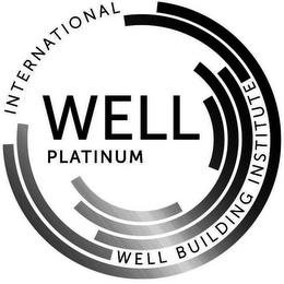 INTERNATIONAL WELL BUILDING INSTITUTE WELL PLATINUMLL PLATINUM trademark