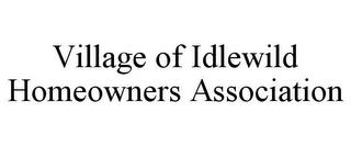 VILLAGE OF IDLEWILD HOMEOWNERS ASSOCIATION trademark