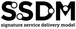 SSDM SIGNATURE SERVICE DELIVERY MODEL trademark