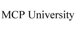 MCP UNIVERSITY trademark