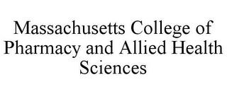 MASSACHUSETTS COLLEGE OF PHARMACY AND ALLIED HEALTH SCIENCES trademark