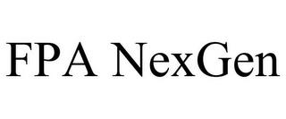 FPA NEXGEN trademark