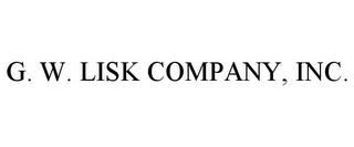 G. W. LISK COMPANY, INC. trademark