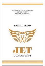 MADE FROM A SPECIAL BLEND OF THE FINEST VIRGINIA TOBACCOS SPECIAL BLEND JET CIGARETTES trademark