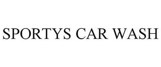 SPORTYS CAR WASH trademark