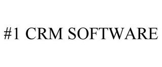 #1 CRM SOFTWARE trademark