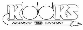 KOOKS HEADERS 1962 EXHAUST trademark