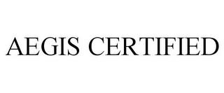 AEGIS CERTIFIED trademark