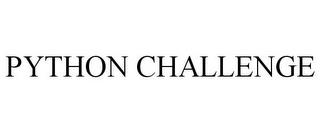 PYTHON CHALLENGE trademark