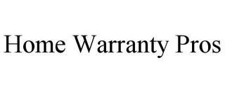 HOME WARRANTY PROS trademark