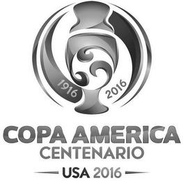 1916 2016 COPA AMERICA CENTENARIO USA 2016 trademark