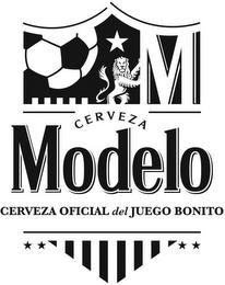 M CERVEZA MODELO CERVEZA OFICIAL DEL JUEGO BONITO trademark