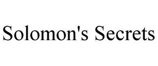 SOLOMON'S SECRETS trademark