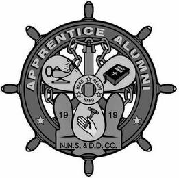 APPRENTICE ALUMNI HEAD HEART HAND 1919 N.N.S. & D.D. CO. trademark