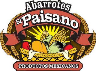 ABAROTTES EL PAISANO - PRODUCTOS MEXICANOS trademark