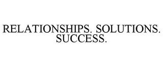 RELATIONSHIPS. SOLUTIONS. SUCCESS. trademark