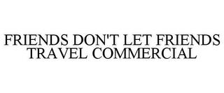 FRIENDS DON'T LET FRIENDS TRAVEL COMMERCIAL trademark