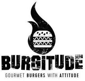 BURGITUDE GOURMET BURGERS WITH ATTITUDE trademark