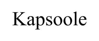 KAPSOOLE trademark