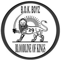 B.O.K. BOYZ 29 BLOODLINE OF KINGS trademark