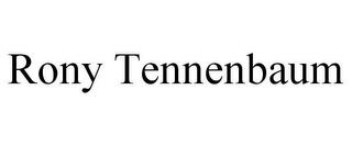 RONY TENNENBAUM trademark