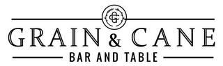 GC GRAIN & CANE BAR AND TABLE trademark