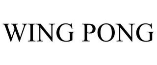 WING PONG trademark